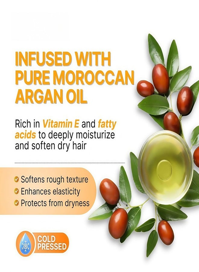 Bremod Performance Leave-In Moroccan Argan Oil Hair Oil – Vitamin E Oil& Keratin Hair Treatment for Repairing Dry, Frizzy & Damaged Hair – Deep Nourishing Hair Serum, Anti-Frizz & Split End Repair 3.3Fl Oz - Image 5